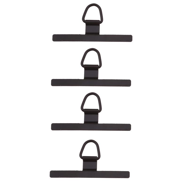 

4 шт. Металлический патч-шнурок для мобильного телефона Универсальный из нержавеющей стали Ультратонкий Защита от потери Подвесной шнур для смартфонов Зажим-вкладка stainless steel чёрный