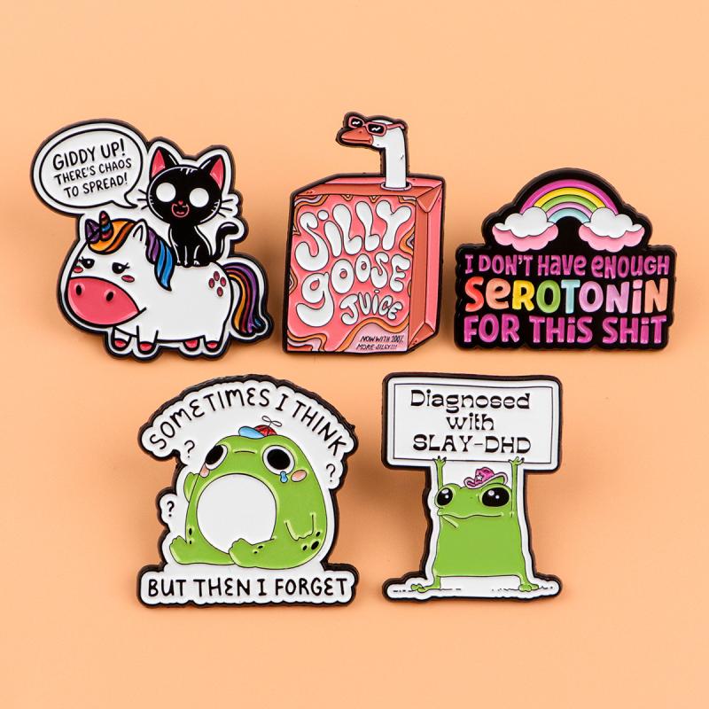 

Rainbow Enamel Pin Humorous Quotes Brooch Pines Lapel Pins Badge On Backpack Clothing Accessories Fashion Jewelry Friends Gifts A5