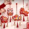 The God of Fortune Horse Pendant Embroidered Red Chinese New Year Decoration 2026 Year of The Horse Traditional