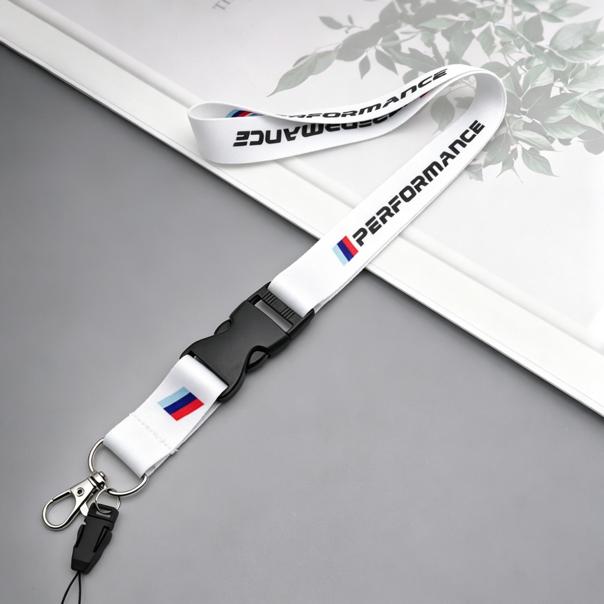 Șnur cu Logo de Performanță Imprimare Nailon Emblema Suport Chei și Carduri de Identificare Personal pentru Accesorii BMW M Performance E90 E60 E46