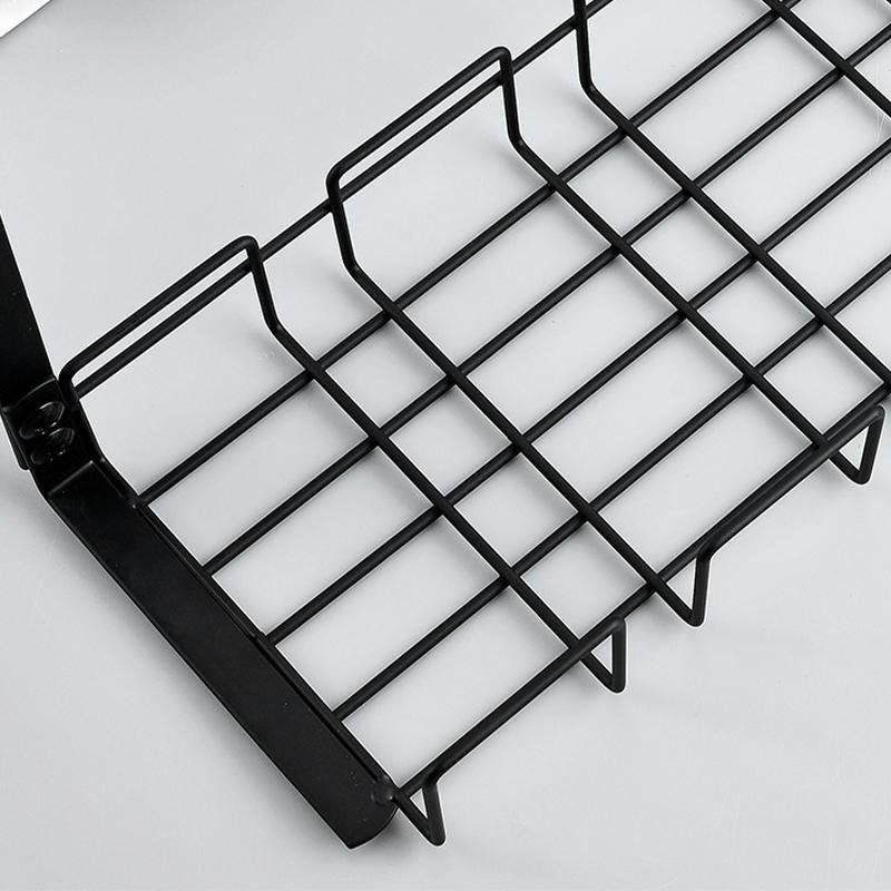 Under Table Storage Rack Metal Cable Management Tray Home Office Desk Wire Organizer No Punching Kitchen Storage Accessories New
