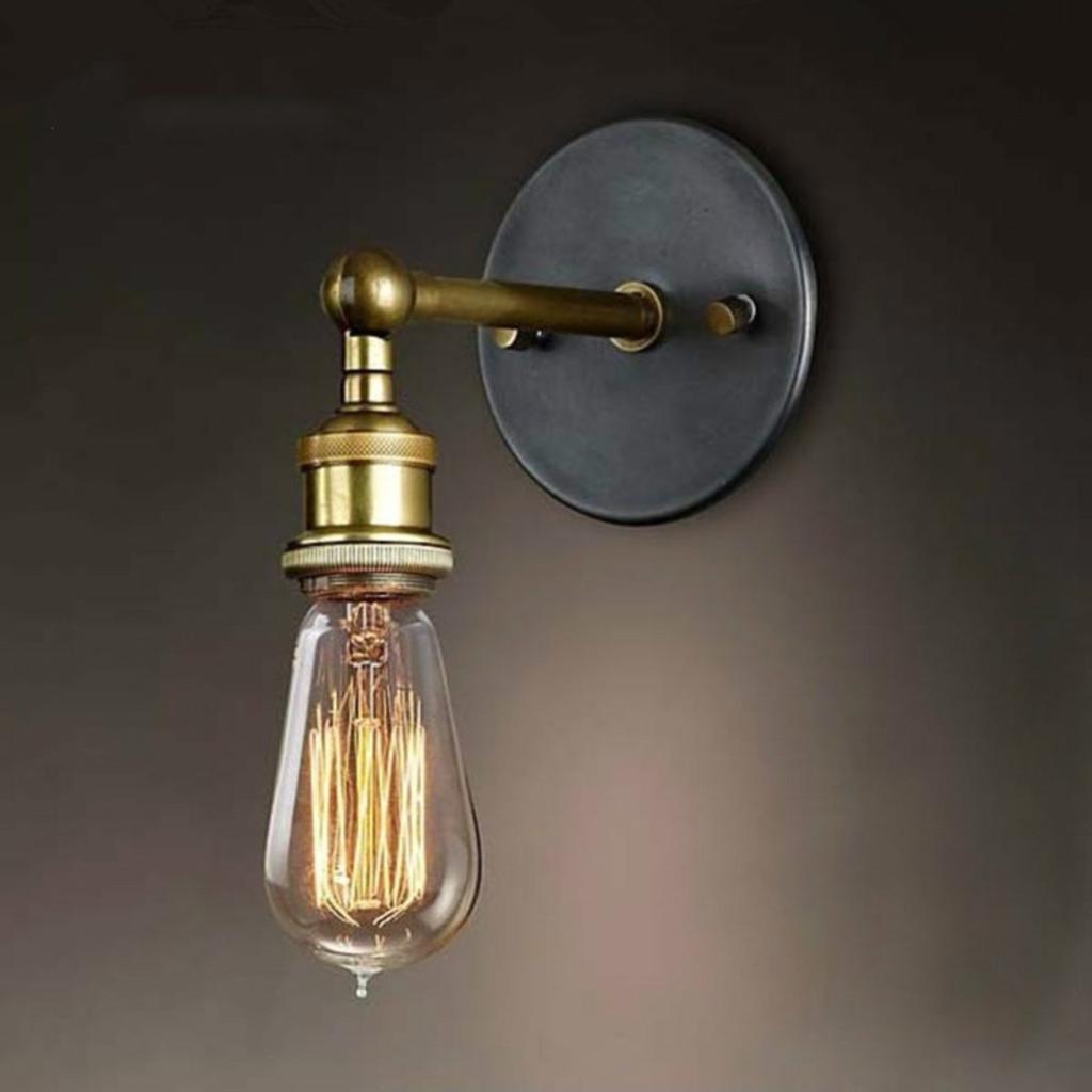 New Enhance Your Space with a Charming, Warm, Beautiful, Inviting, Elegant, Rustic Vintage Industrial Style Wall Lamp for Cozy S