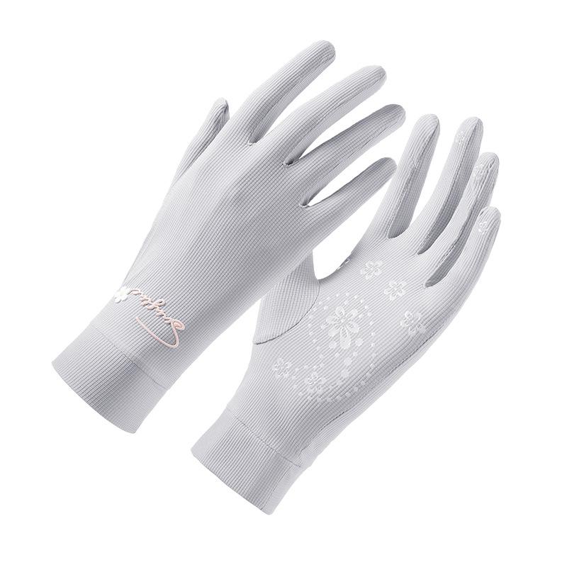 Sunscreen Gloves for Women In Summer Outdoor Cycling Non Slip Sports  Fitness Breathable  Driving  Running  Cool Ice Silk Gloves