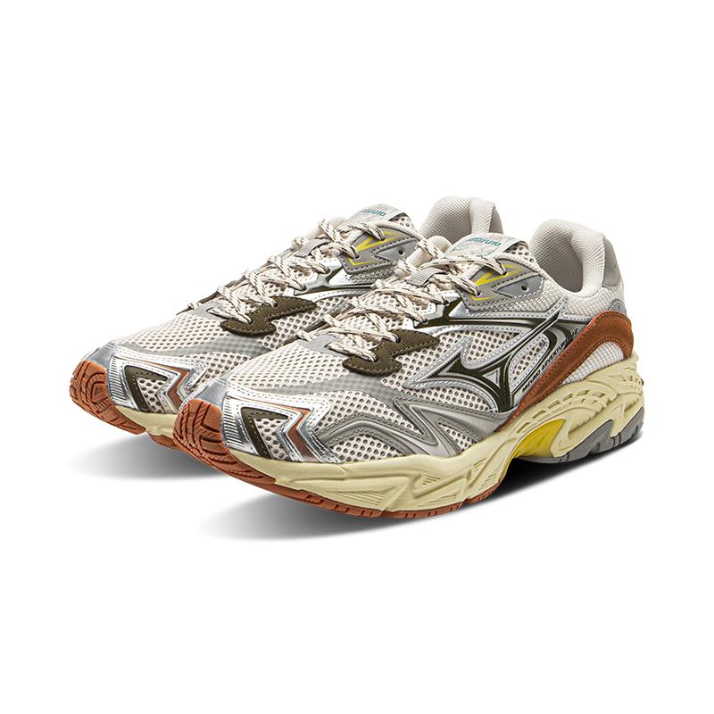Mizuno Adventure V2 Comfortable Versatile Durable Breathable Low-Top Dad Shoes Unisex Sneakers Silver Brown D1GH250305