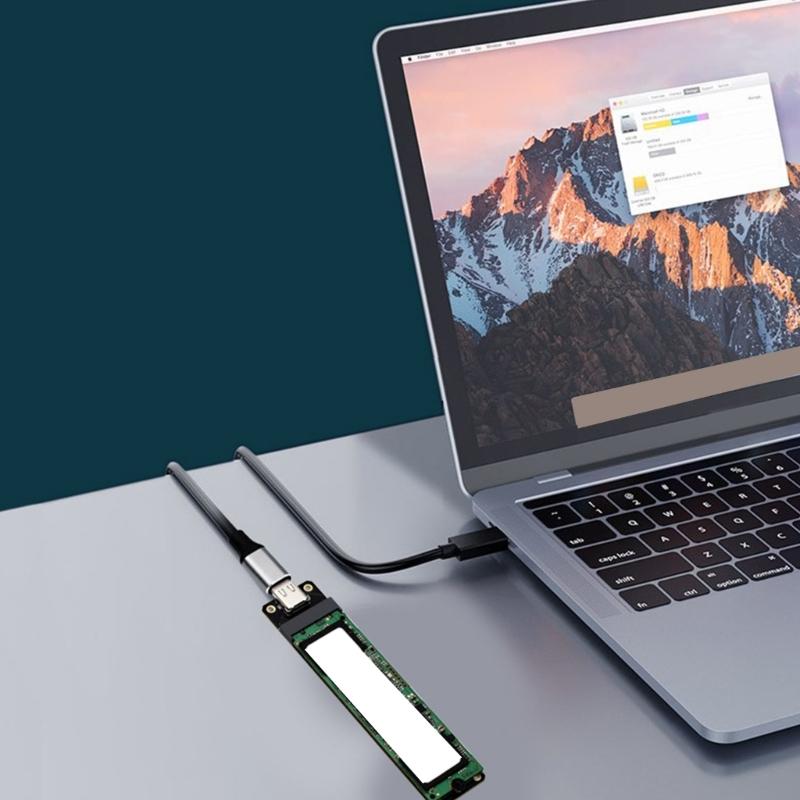 M.2 B Key SSDs To USB 3.2 Adapter Card Type C 10G Expansion Card Adapter Converters for 2230/2242/2260/2JMS580 Risers Ca
