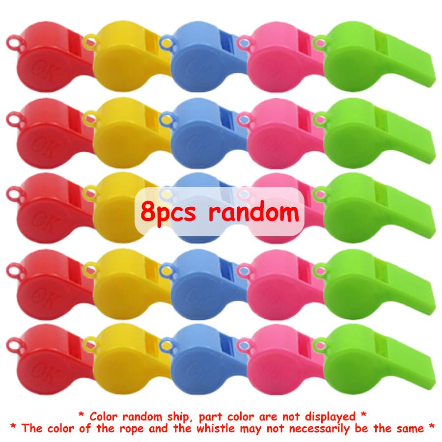 

8pcs 5.2cm Pet Dog Training Whistle with Lanyard - Loud Crisp Sound Whistle for Party Atmosphere Creating Stadium Fans Cheering