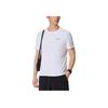 Anta Running Series Sports Casual Simple Solid Color Round Neck Pullover Short Sleeve T-Shirt Men Tops Pure-White 952525110-1