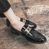 Fashion Autumn Oxford Business Men Leather Chain Designer Soft Casual Breathable Men's Loafers Flats Shoes Slip-on Driving Shoe