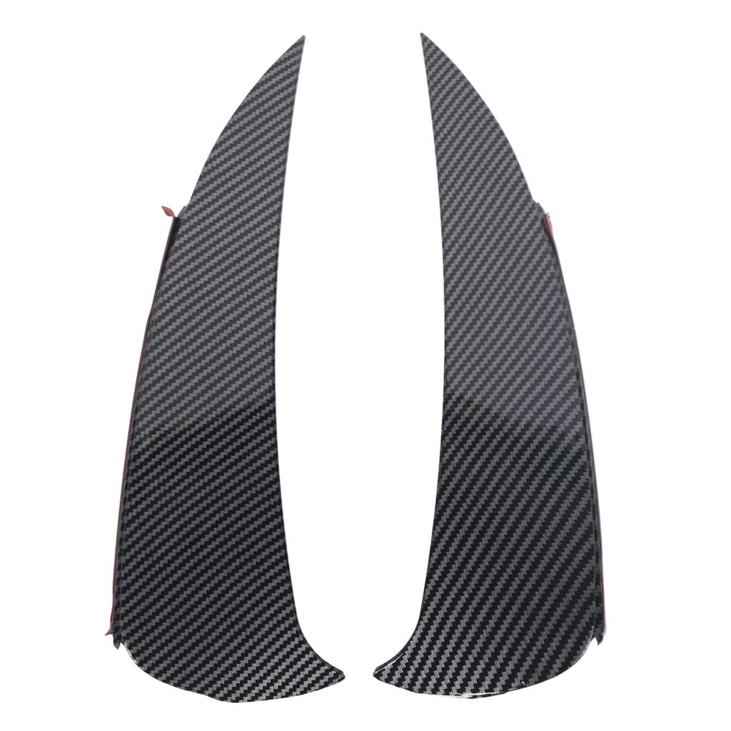 1 Paar Heckstoßstangen-Splitter Carbonfaser-Stil Heckstoßstangenlippe Splitter Spoiler Diffusor
