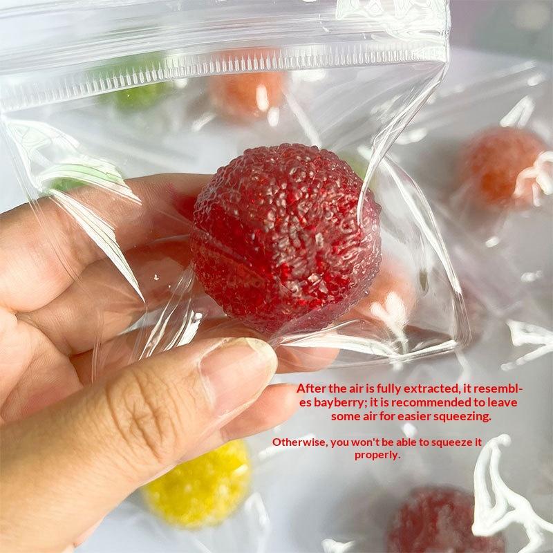 Simulation Bayberry Sand Squeeze Toy Soft Slow Rebound Stress Relief Toy Multi Color For Kids Adult Office Relax Gift Use