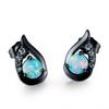 Earrings Source Three-claw White Opal Wing Stud Earrings