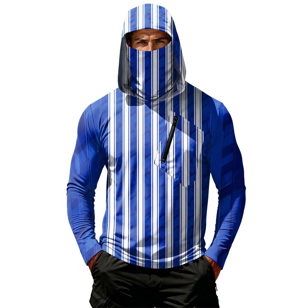 Men's Casual Hooded Long Sleeve Sunscreen Top