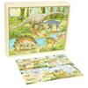 Wooden Dinosaur Puzzle Colorful 4-in-1 Puzzle