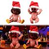2pcs Halloween Creepy Dolls 10 Inch Bloody Haunted Doll Hanging Zombie Dolls with Rope Christmas Scary Horror Haunted House Prop