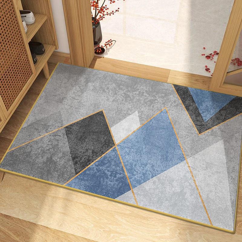 Modern Minimalist Non-Slip Diatom Mud Absorbent Door Mat for Bathroom and Toilet