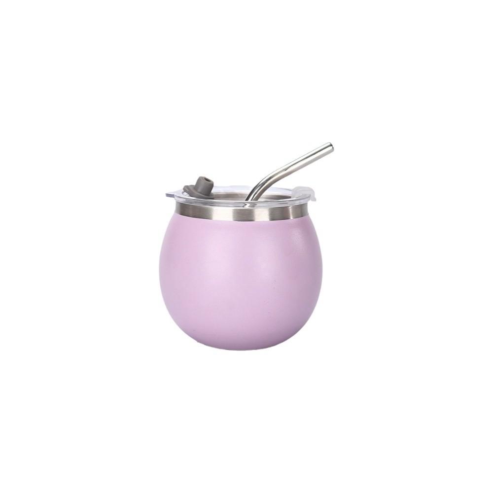 with Straw and Lid Portable Egg Cup Double Wall Tumbler Cup Argentine Yerba Mate Cup  Office