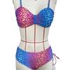 New European, One-piece Bikini, Digital Printing Tight Backless Swimsuit for Women
