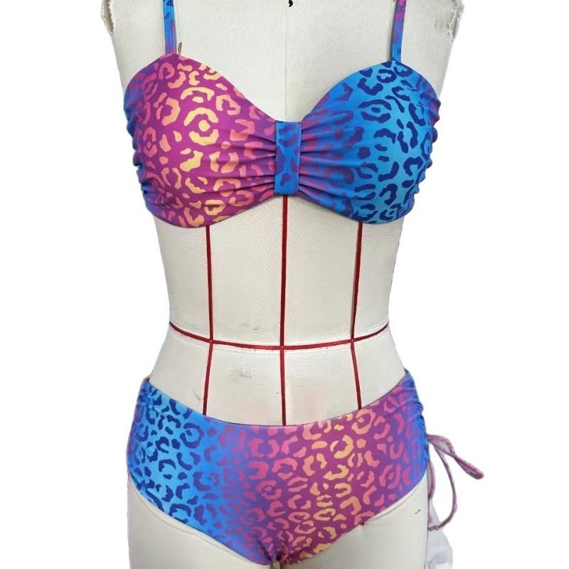 New European, One-piece Bikini, Digital Printing Tight Backless Swimsuit for Women