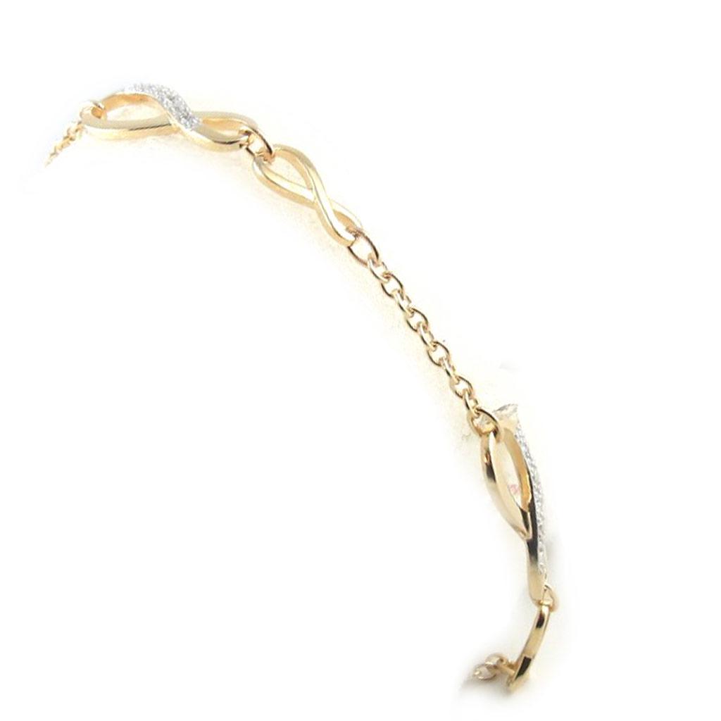 Altesse [L1308] - Bracelet Plaqué Or 'Scarlett' 2 tons - 8 mm