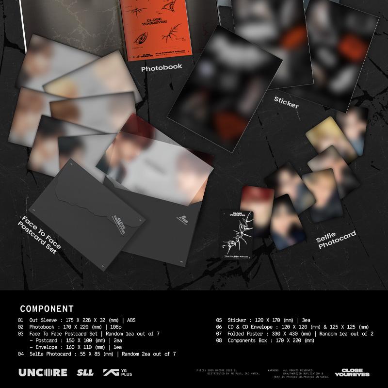 [PRE ORDER] CLOSE YOUR EYES – The 3rd Mini Album blackout (blackout ver.)