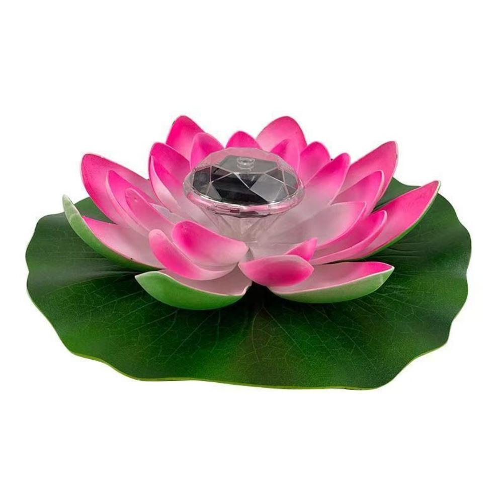 RGB Solar Floating Lotus Light 7 Color Changing Lotus Night Lamp Decor Water Floating Lamp Pool
