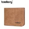 Baellerry Men's Minimalist Bifold Wallet with Multi-card Slots and Money Clip