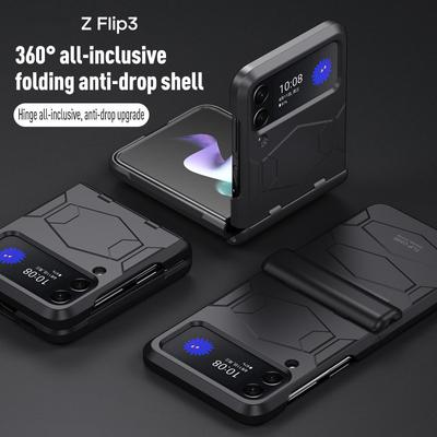Anti-Şok Koruyucu Katlanır Kılıf Samsung Galaxy Z Flip 3 5g Flip3 Düz Moda Cep Telefonu Kapak Kılıfları