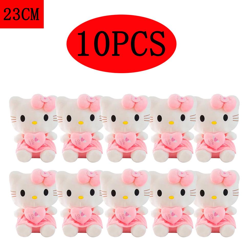 @@@6 style 23-35CM Anime Hello Kitty Stuffed Toys Plushier Soft Pillow Birthday Gifts For Girls Kawaii Hello Kitty Plush Dolls