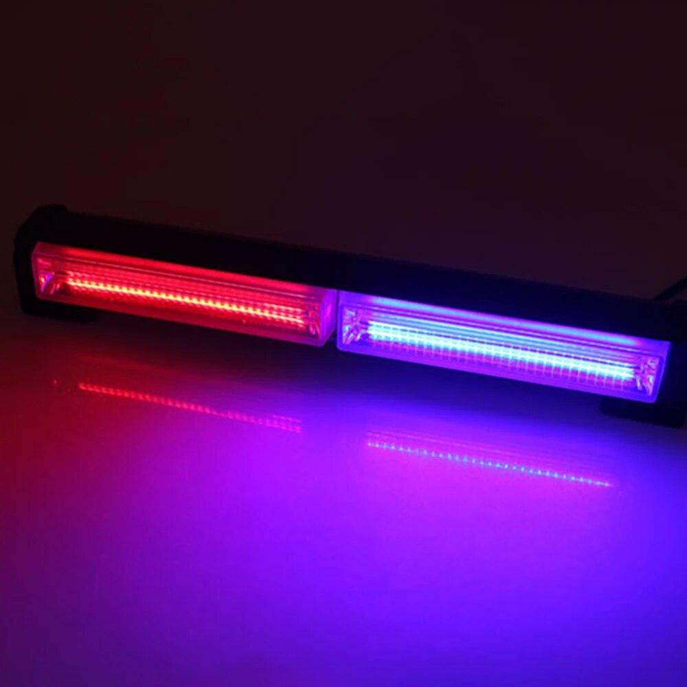 WINDOWS Flash Bar COB LED Strobe Light Bar Police Fireman Lamp Car Truck Flashing Emergency Warning LightBar Yellow Red Blue