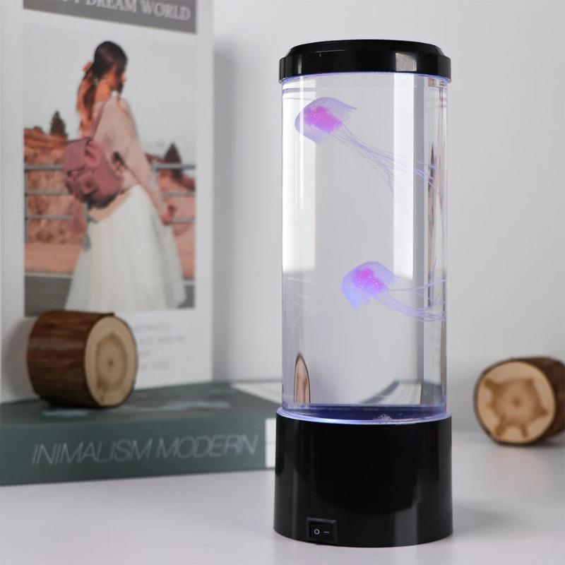 Jellyfish Lava Lamp Aquarium Ocean Night Lights 7Colors LED Jellyfish Mood Lights With For Home Bedroom Desktop Decoration Gift