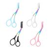 1/2/3Pcs Eyebrow Trimming Scissors with Comb Stainless Steel Non-Slip Precision Eyebrow Trimmer Men Women Brow