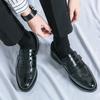 Large size men's fringed leather shoes men's foreign trade spring and autumn new business dress one pedal fashion groom wedding shoes 48