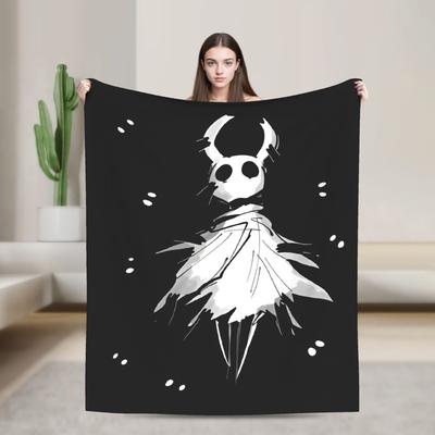 Hollow Knight Silksong Blanket  Super Warm Print Plush Throw Blanket For Boy Girl Living Room Flannel Bedspread Bed Cover