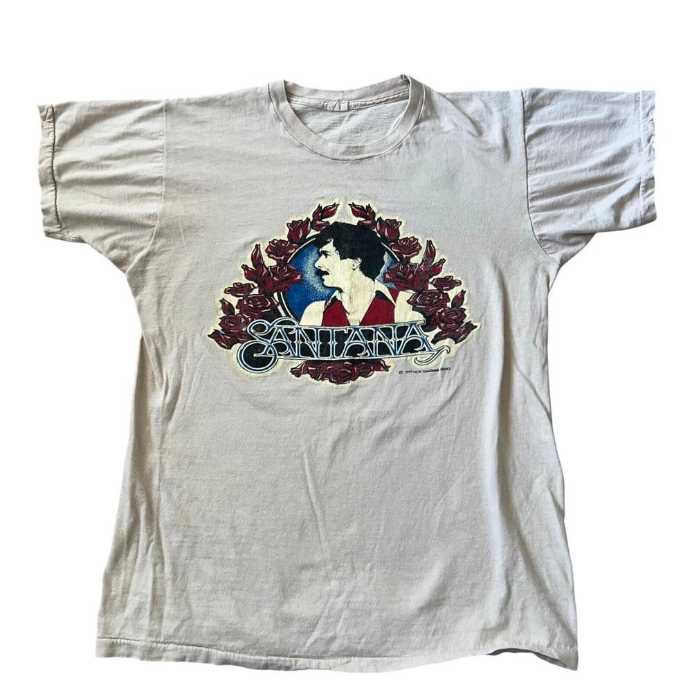 

Santana 1980 Tour Винтажная футболка с принтом рок-группы S-4XL Унисекс XXL