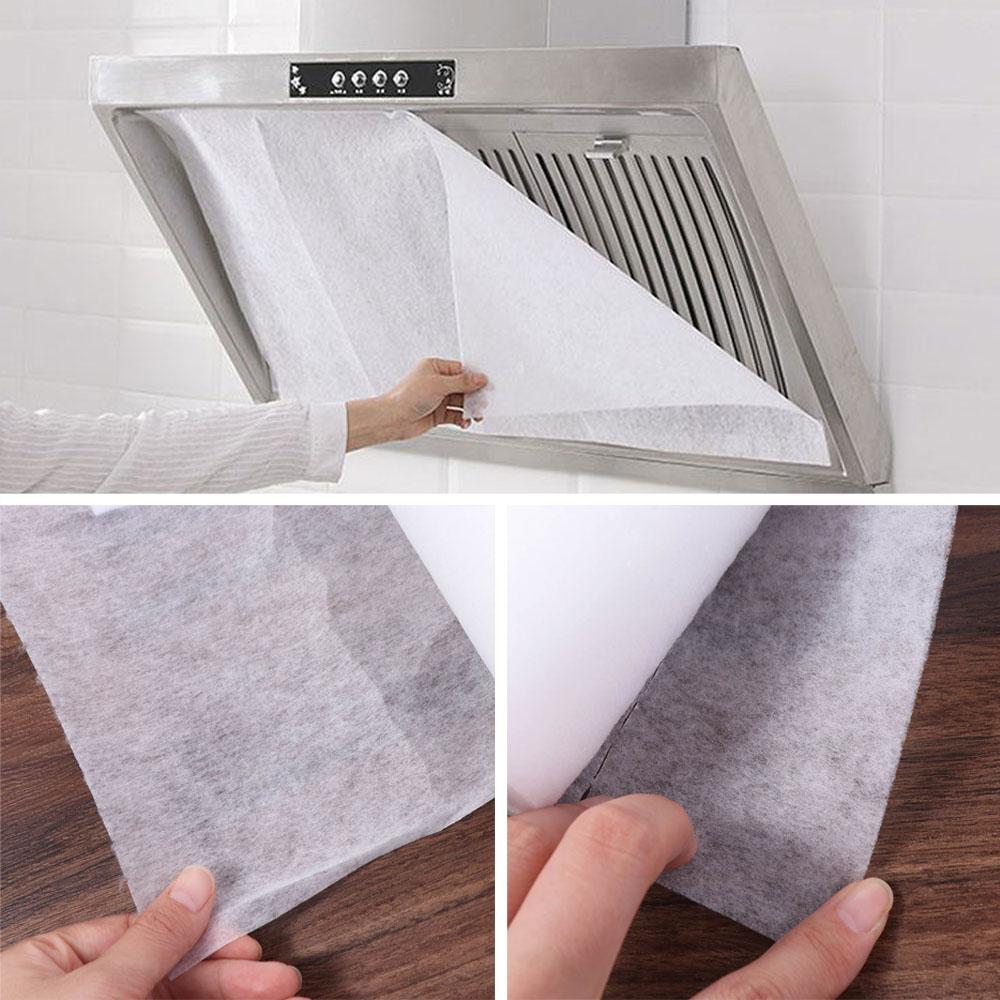 Safe Disposable Range Hood Anti Oil Absorbing Paper Kitchen Hood Oil Filter Paper  Range Hoods