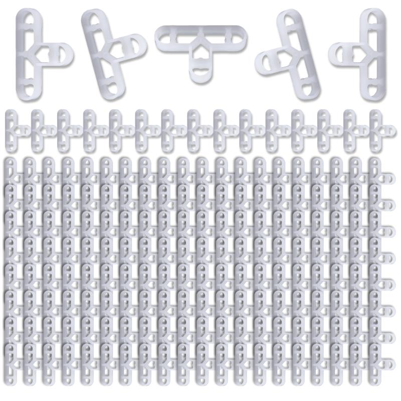 

200 Pieces 10mm 3/8 Inch Bricklaying Spacers With Clear Color Convenient for Seamless Flooring and Wall Projects 1