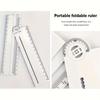 Angle Measurement Geometric Drawing Ruler White Circular Drawing Ruler  School Use