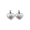 Elegant Heart-Shaped Pearl Stud Earrings, Face-Slimming Fashion, Silver Needle, Versatile, High-End Look
