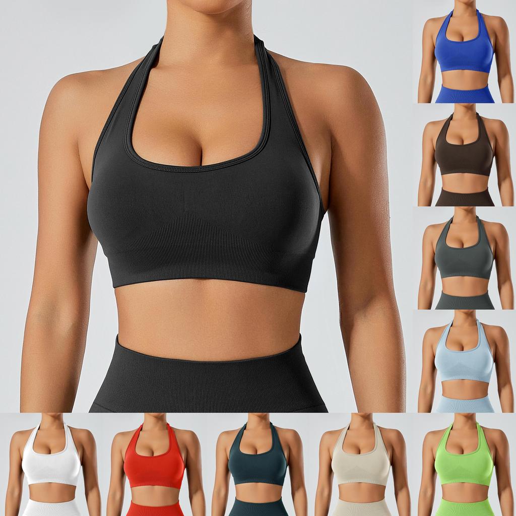 Youth Women Sports Bra With Seamless Nylon Fabric For Running And Fitness Workouts