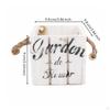 Wooden Planter Box with Rope Handles Rustic Wood Farmhouse for Tabletop, Window,