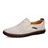 Fashion 2025 Men's Braided Casual Leather Shoes Triple-Color Woven Design with Anti-Slip Oxford Sole Daily Wear Loafers Plus Size 38-48