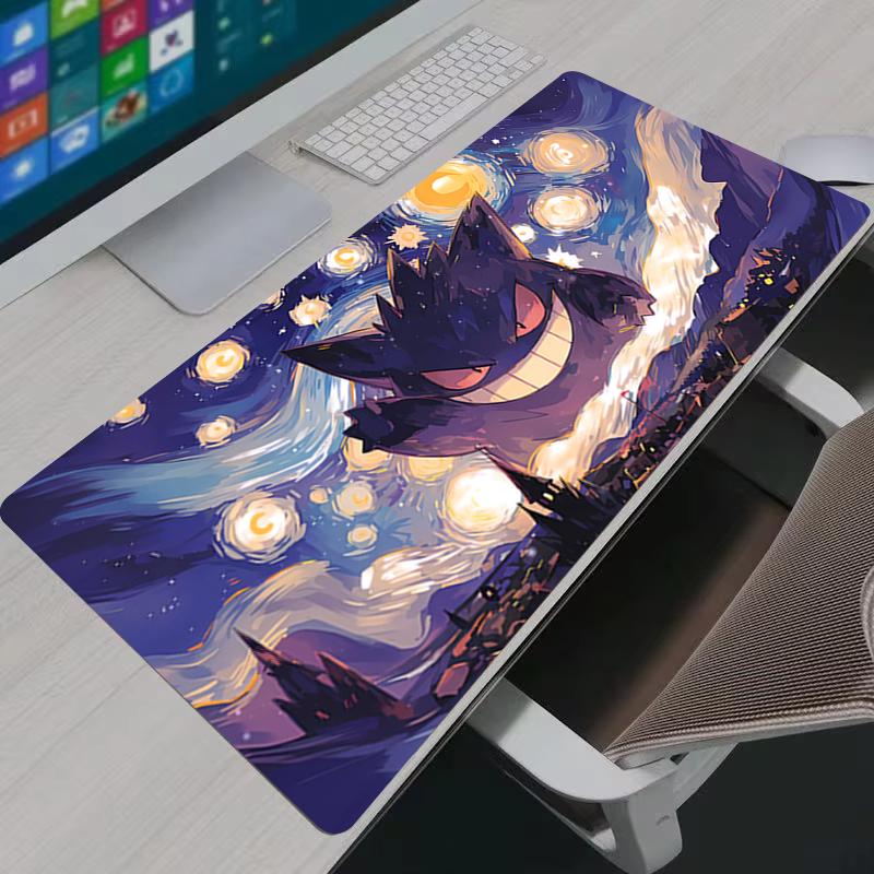 Mouse Pad Gengar Computer Laptop Accessories Anime Keyboard Mouse Mat Large Mousepad Gamer Desk Mat Pokemon Pikachu Mouse Pads
