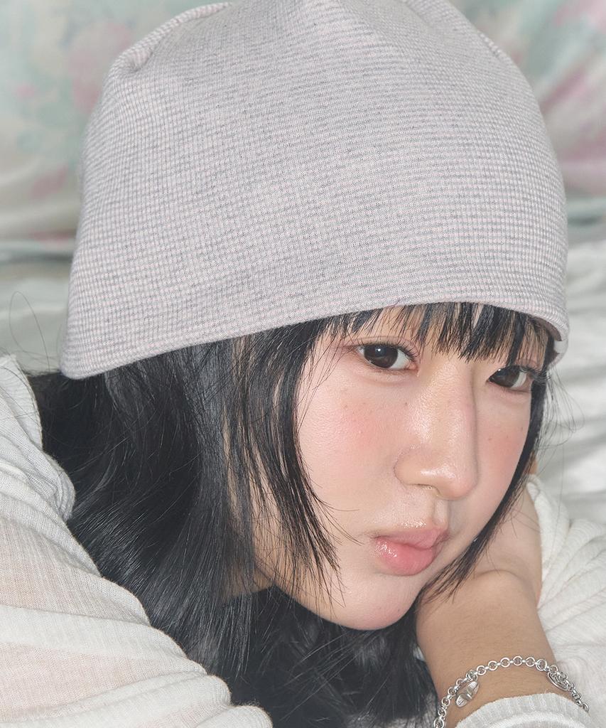 Kiibi Cozy Stripe Reversible Beanie Light Pink