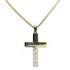 Men's Cross Necklace Stainless Steel Gold Silver Prayer Black Box Chain Necklace Men's Collar Jewelry