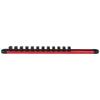 Magnetic Socket Rail 360 Swivel Holder Tool Organization Heavy Use Optimal Visibility Robust Design Sturdy Aluminum Rack