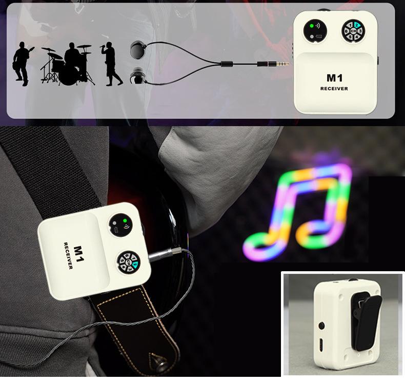 Wireless In-Ear Monitor System New In-Ear Monitor Earphones 2.4G Real-Time for Stage Outdoor Performance Monitoring System