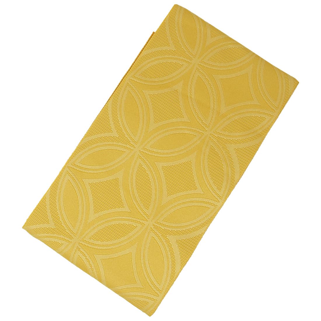 

[Stylish Kimono Iroha] Half-width obi, Shippo pattern, Made in Japan, Yukata obi, Single layer (Yellow)