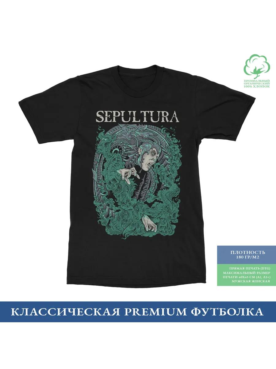 

Men s Sepultura Graphic T-Shirt, 100% Cotton Crew Neck Short Sleeve Tee, Casual Summer Top for Daily Wear and Gift XL