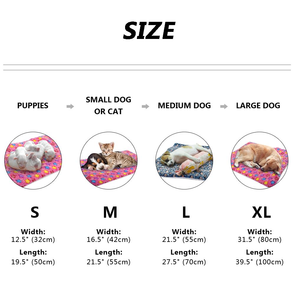 Large Dog Mat Bed Small Big Pet House Cat Mattress Soft Blanket Sofa Puppy Dog Beds Kennel for Small Medium Large Big Dogs