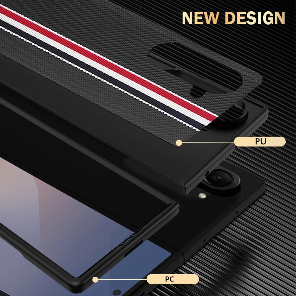 Business Luxury Fall Protection Case for Samsung Galaxy Z Fold7 5G Fold 7 6 5 Fold6 Fold5 Fold3 Fold4 Fold 4 3 Cover